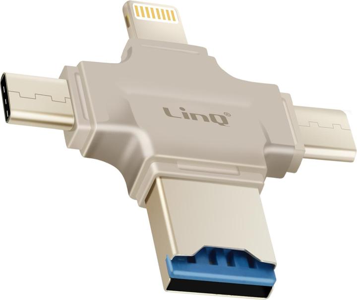 LinQ OTG7976 Lettore di schede Micro-SD OTG (Lightning, Micro USB, USB, USB-C)