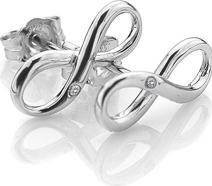 Hot Diamonds Silver earrings Infinity DE390