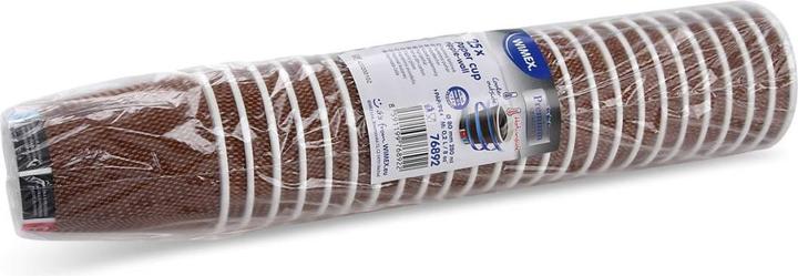 Immagine prodotto Wimex.eu Bicchiere di carta PREMIUM Ripple Wall 80mm 280ml M: 0,2L,8oz - 25 pezzi (25 x)