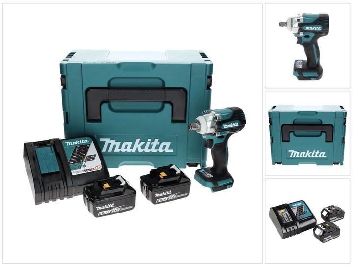Produktbild Makita DTW 300 RGJ Akku Schlagschrauber 18 V 330 Nm 1/2" Brushless + 2x Akku 6,0 Ah + Ladegerät + Ma (Akkubetrieb)