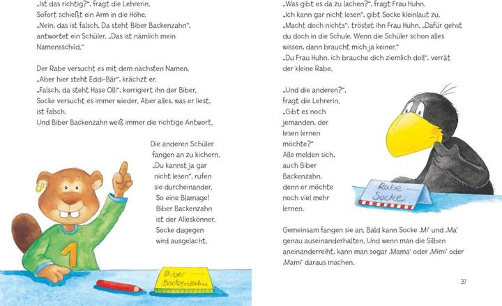Actual product image Der kleine Rabe Socke: Alles Schule! (German, Nele Moost, Annet Rudolph, 2022)
