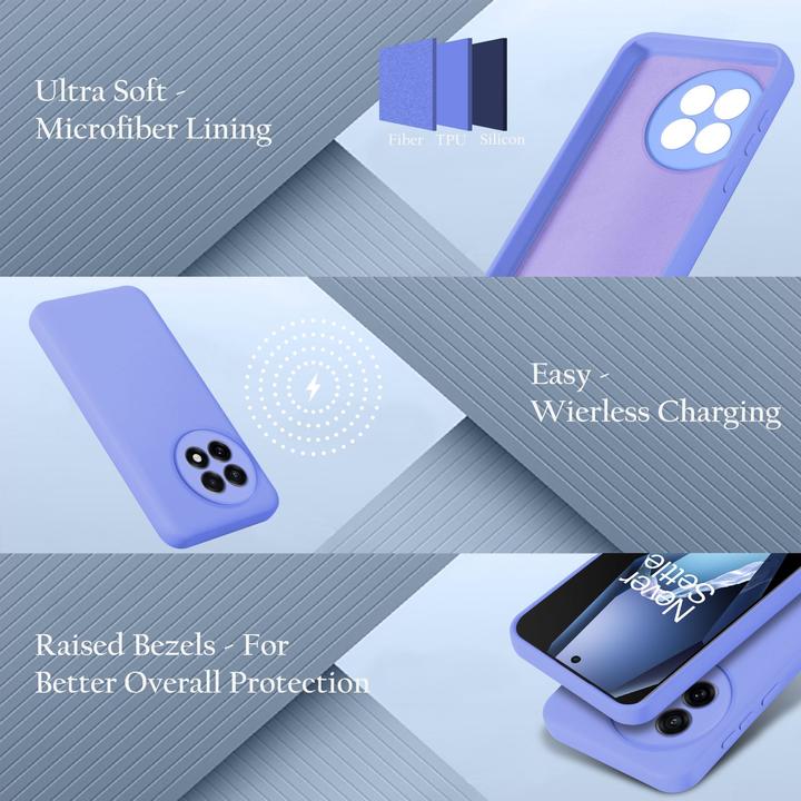 Actual product image Cadorabo Case for OnePlus 13R TPU Liquid Silicone Cover (OnePlus 13R)