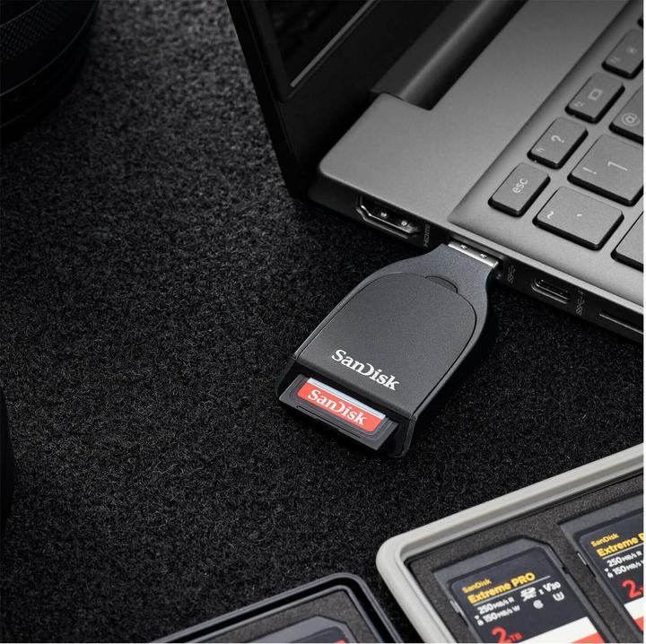 Actual product image SanDisk QuickFlow SD Card USB-A Reader (USB 3.2)