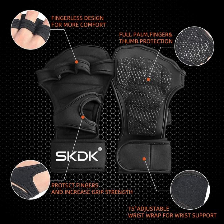 Actual product image Cbx Fitness-Handschuhe mit Handgelenkbandagen und Silikongel Grösse S (S)