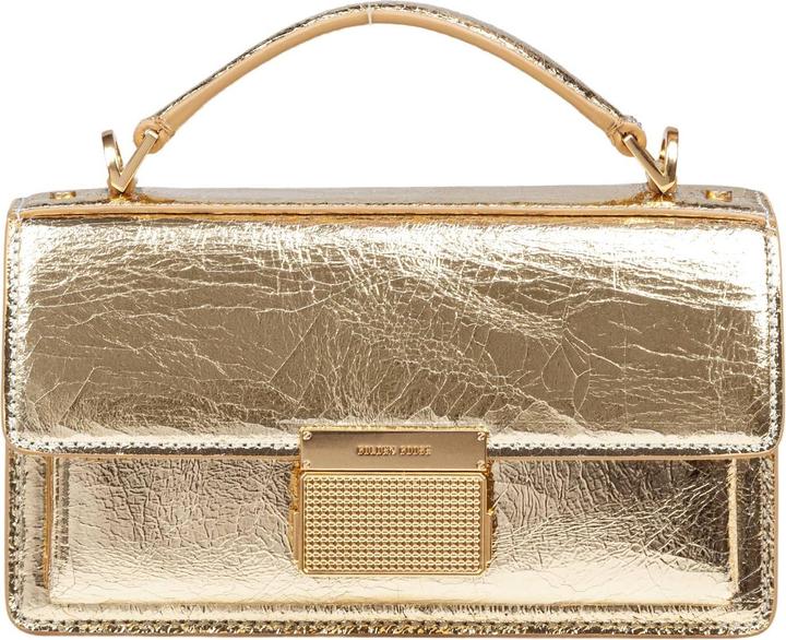Actual product image Golden Goose venezia small handbag in gold color leather