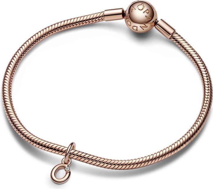 Image du produit Pandora Lettre o Charm écriture (Métal, plaqué or rose)