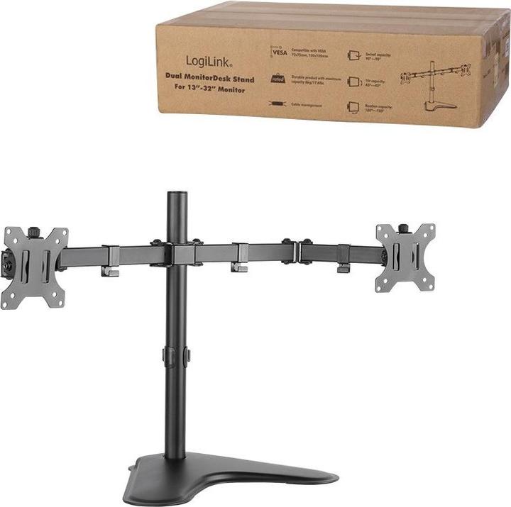 Actual product image LogiLink 2-fold monitor desk stand (Table, 32")
