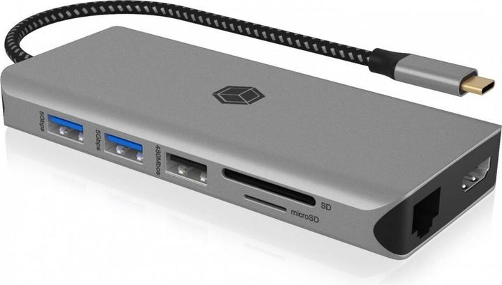 Actual product image Icy Box Dockingstation 12-in-1 USB Type-C (USB-C, 12 Ports)