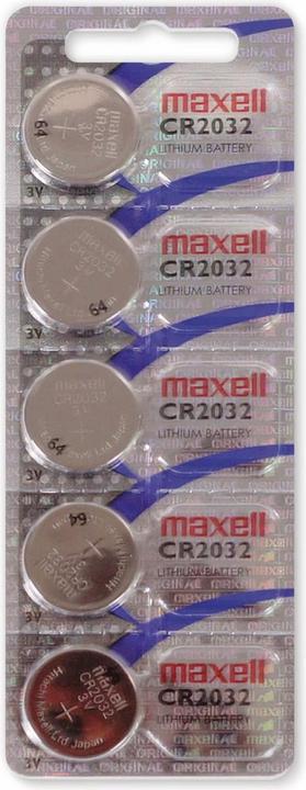 Maxell Electronics CR2032 (5 Stk., CR2032, 220 mAh)