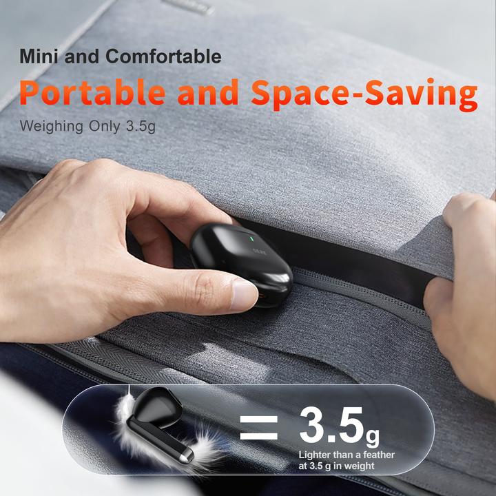 Actual product image Qere E28 Wireless Bluetooth 5.3 Headphones In-Ear HIFI with Nois cancellation, IPX5 & Touch Control (ANC, 20 h, Wireless)