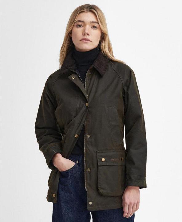 Barbour Acorn Waxed Jacket - Mantel - Damen (L)