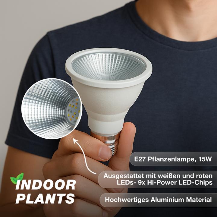 Actual product image Venso EcoSolutions E27 plant lamp "Indoor plants" 15W 60 °, improved photosynthesis and higher chlor (LED)