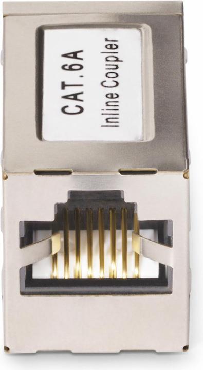 Immagine prodotto StarTech com Accoppiatore RJ45 schermato, accoppiatore Cat6a in linea, pinout da femmina a femmina ( (Accoppiamento di rete)