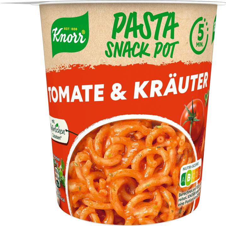 Produktbild Knorr Pasta Snack Pot Tomaten & Kräuter Becher (69 g)