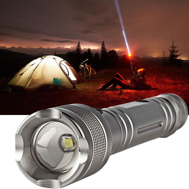Immagine prodotto Nedis Torcia LED, Premium, 500lm - argento (4.40 cm, 500 lm)