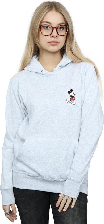 Actual product image Disney Womens/Ladies Mickey Mouse Kickin Retro Chest Hoodie (L)
