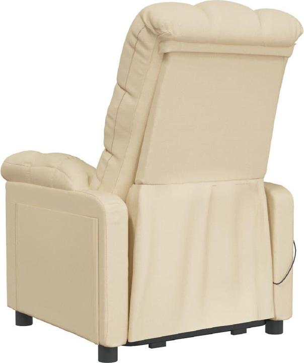 Produktbild VidaXL Massagesessel Fernsehsessel Relaxsessel Sessel Liegesessel Creme Stoff