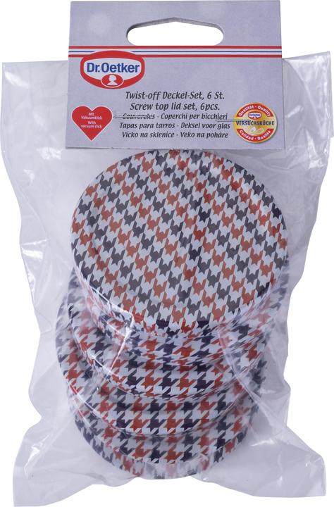Produktbild Dr. Oetker TO-Deckel M.Rauten Ø73,5mm 6er (6 Stk., 0.56 l)