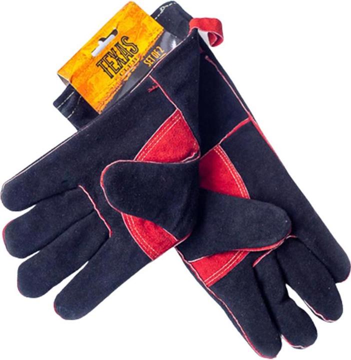 Image du produit Texas Gants en cuir pour barbecue (jeu de 2) (Cuir et coton)