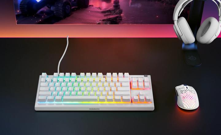 Actual product image SteelSeries Apex 3 TKL Gaming Toetsenbord Qwerty Wit (64819) (US, Cable)
