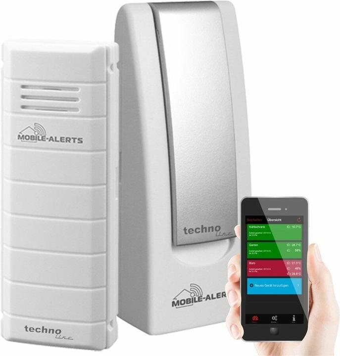 Image du produit Technoline Kit de démarrage d'alerteurs mobiles, capteur de base et de température