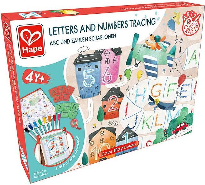 Actual product image Hape ABC and Numbers Stencils