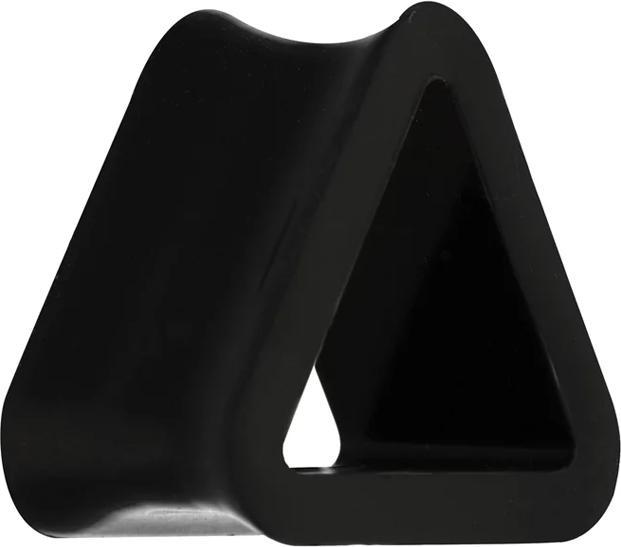 Star Piercing Flesh Tunnel Dreieck schwarz (ohne Messing, Silikon)