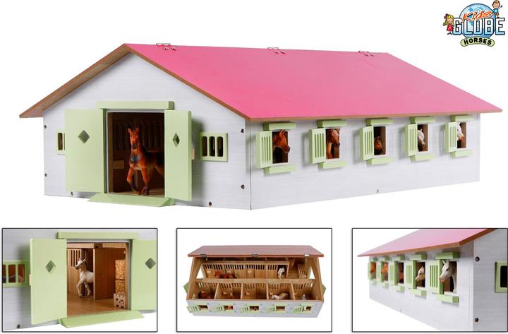 Kids Globe Farming Pferdestall mit 9 Boxen