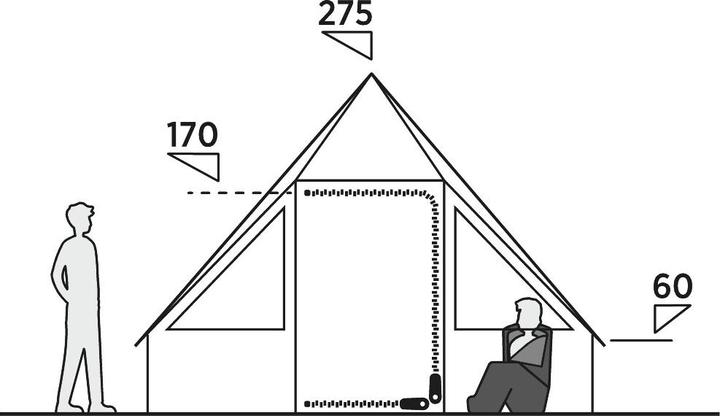 Productafbeelding Easy Camp Moonlight Cabin Grau (Koepeltent, 8.90 kg, 9+ personen)