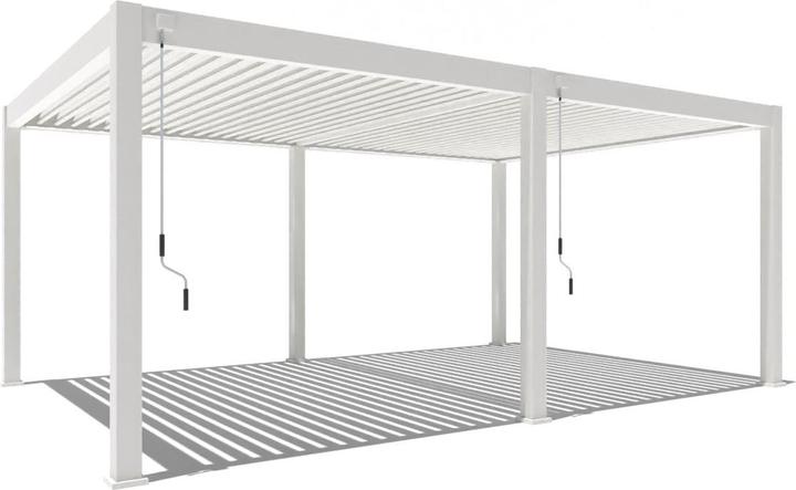 Image du produit Weide Pergola Deluxe Plus 4x6m avec toit à lamelles Blanc (400 cm, 600 cm)