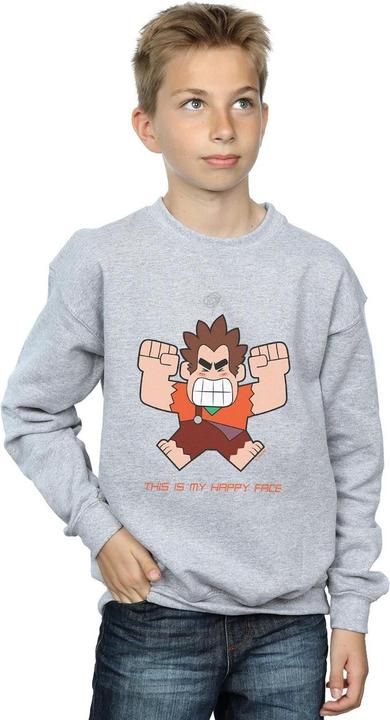 Actual product image Disney Boys Wreck It Ralph Happy Face Sweatshirt (152, 158)