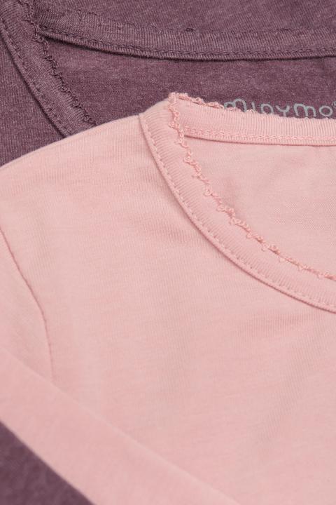 Actual product image Minymo Kid's Basic 34 -T-shirt L/S (2-pack) (122)