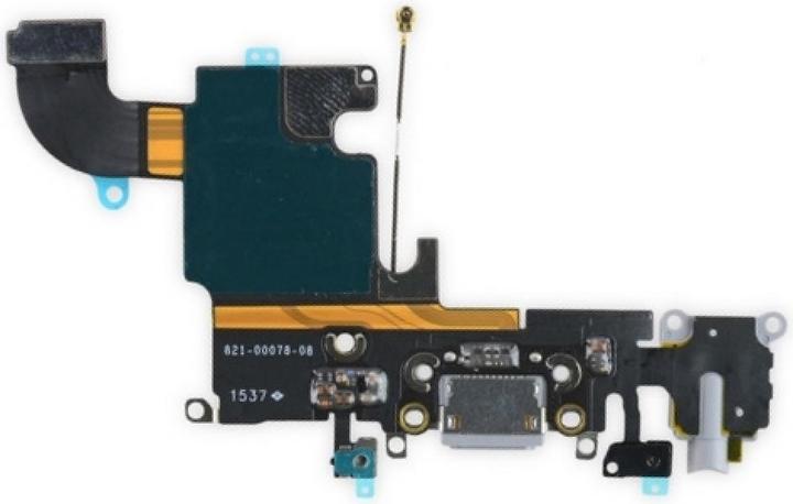 Produktbild Foxconn iPhone 6S Lightning Dock Connector Audio Flex Mikrofon grau schwarz (iPhone 6s)