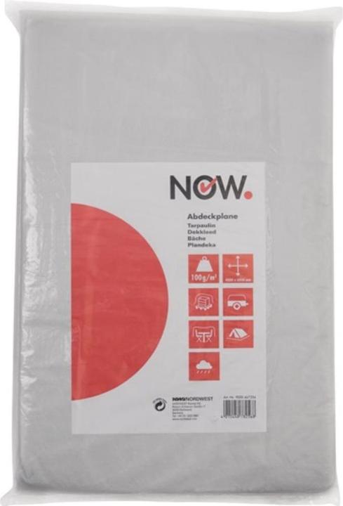 Nordwest All-purpose tarpaulin W4000xL5000mm w.aluminium eyelets natural colour NOW