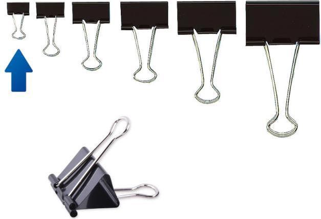 Actual product image Deli Aktenklammer Foldback (12 x)