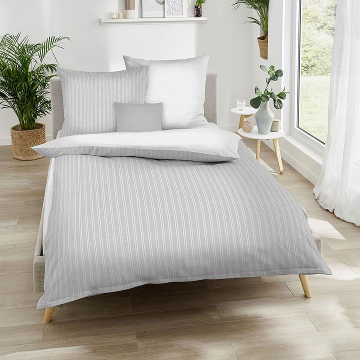 Immagine prodotto Traumschlaf Argento combinato (Set di biancheria da letto, 80 x 80 cm, 240 x 220 cm)