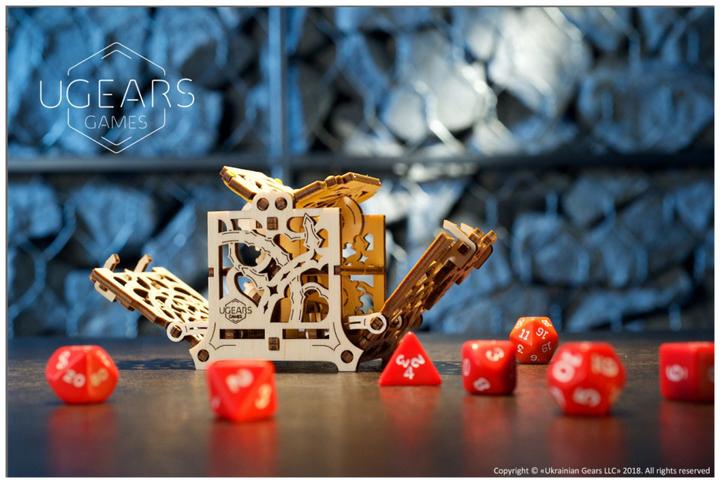 Actual product image Ugears Cube container 3D wooden puzzle