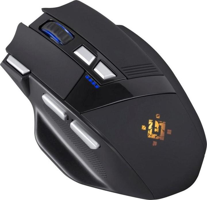 Produktbild Defender Mysz gamingowa bezprzewodowa Knight GM-885 3200DPI 8P Czarna (Kabellos)