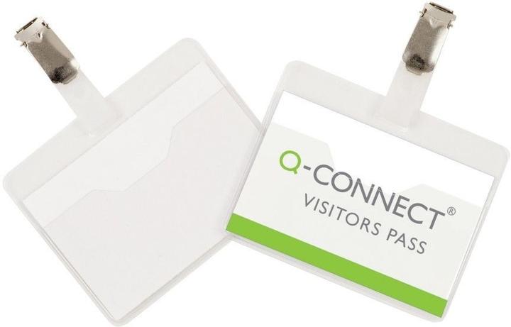 Produktbild Q-Connect Namensschilder mit Clip, 2/3 geschlossen