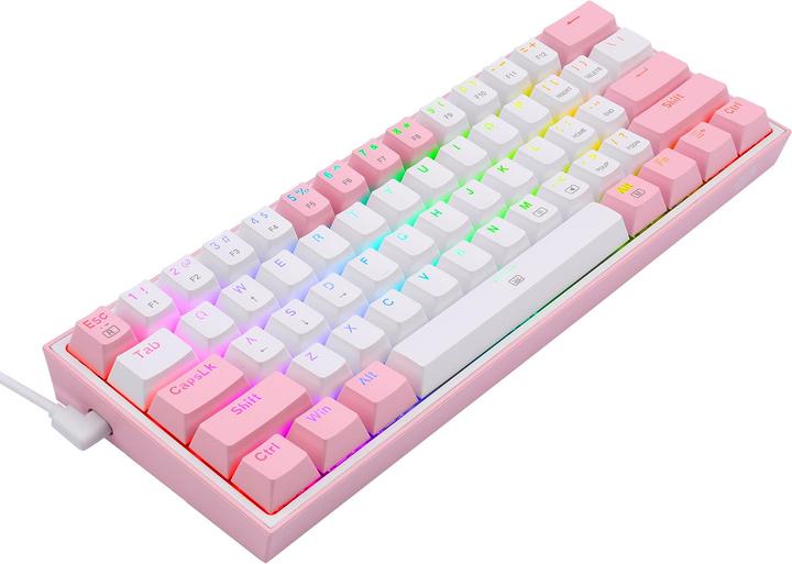 Image du produit Redragon Klawiatura K617 Fizz (K617-RGB rose) (US, Filaire)