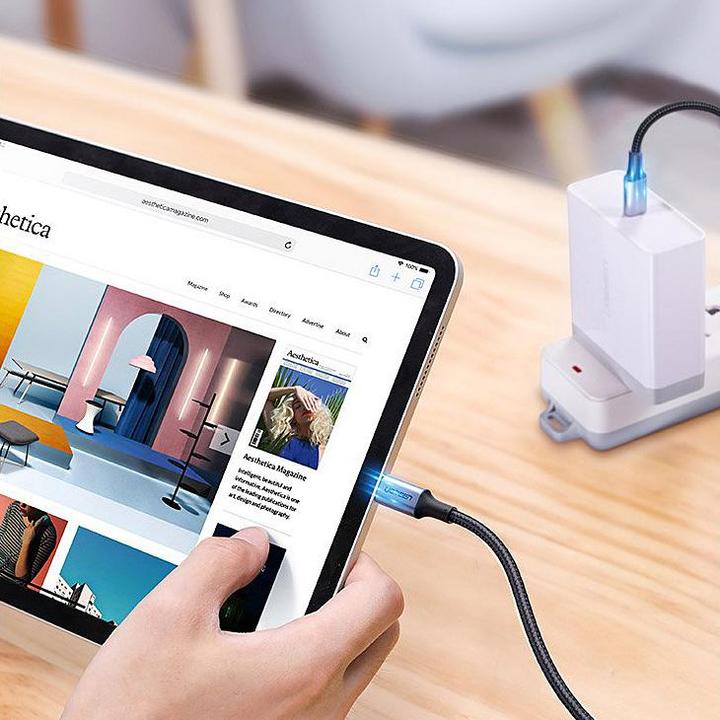 Actual product image Ugreen USB-C 2.0 to USB-C 2.0 5A Data Cable (2 m, USB 2.0)