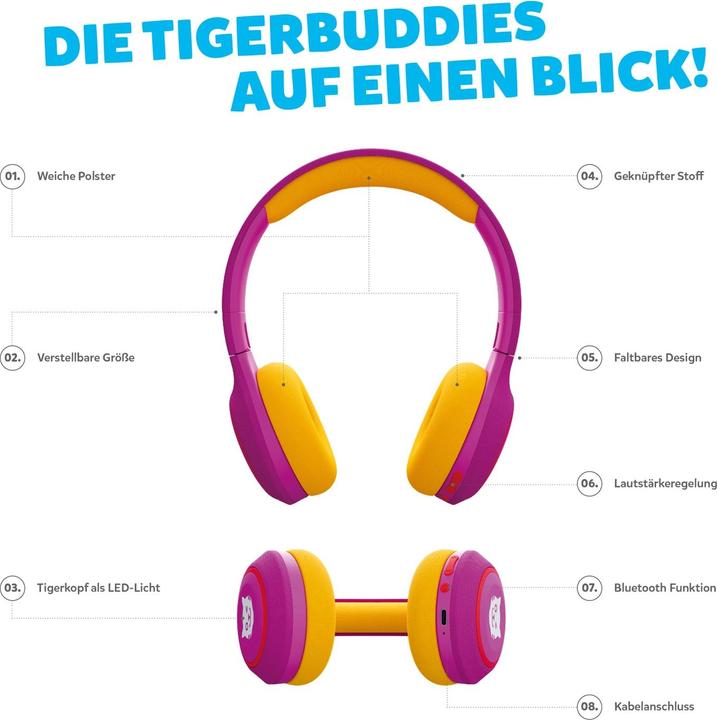 Produktbild Tigermedia Tigerbuddies Kopfhörer (Deutsch)