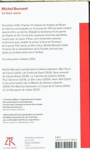 Actual product image Le bon sens (French, Bernard Michel, 2022)