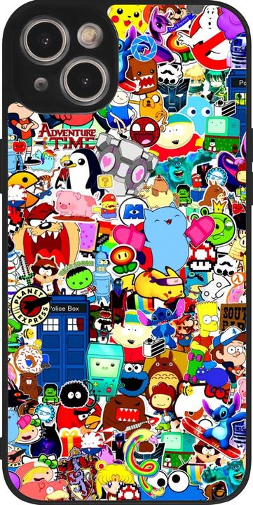 Immagine prodotto PhoneLook Coque Silicone rigide noir Cartoni animati misti (Apple iPhone 15 Plus)