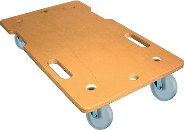 Actual product image BS Rollen Transport roller Wheel Ø 75 mm 150 kg L600 mm W350 mm plastic wood with recessed grip (150 kg)