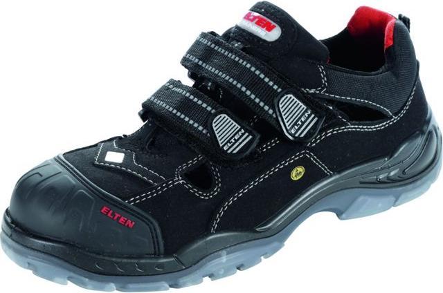 Productafbeelding Elten Heren S1P veiligheidssandalen "SCOTT PRO ESD" zwart maat 39 (S1P, 39)