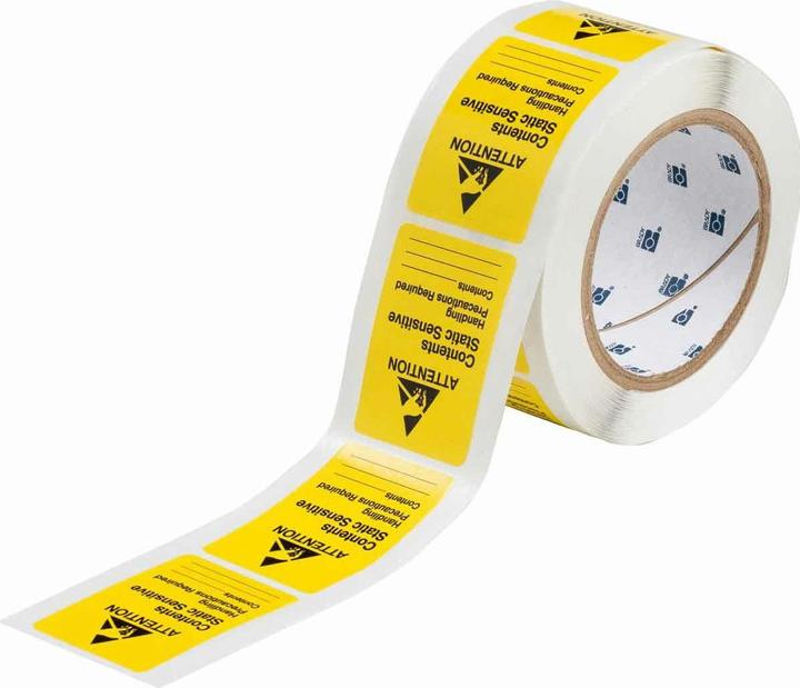 Produktbild Brady B-122, SL-2, Papier, Schwarz auf Gelb, 46.02 x 63.50 mm, Beschriftung: ACHTUNG - INHALT EMPF