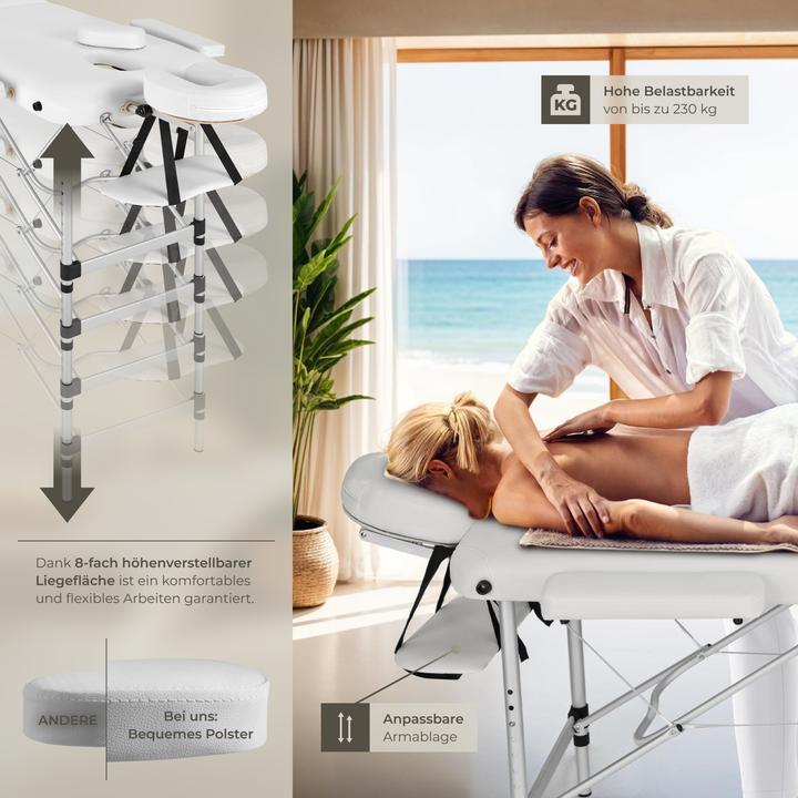 Image du produit tectake Table de massage 2 zones