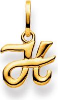Actual product image Natsumi Schmuck Pendant Letter H Yellow Gold 18K/750 (750/18 K Yellow gold)