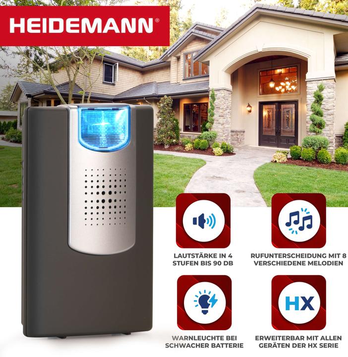 Actual product image Heidemann Wireless chime set HX Flashlight (with flashlight) (Funk)